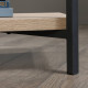 Industrial Style Oak 4 Shelf Chunky Bookcase
